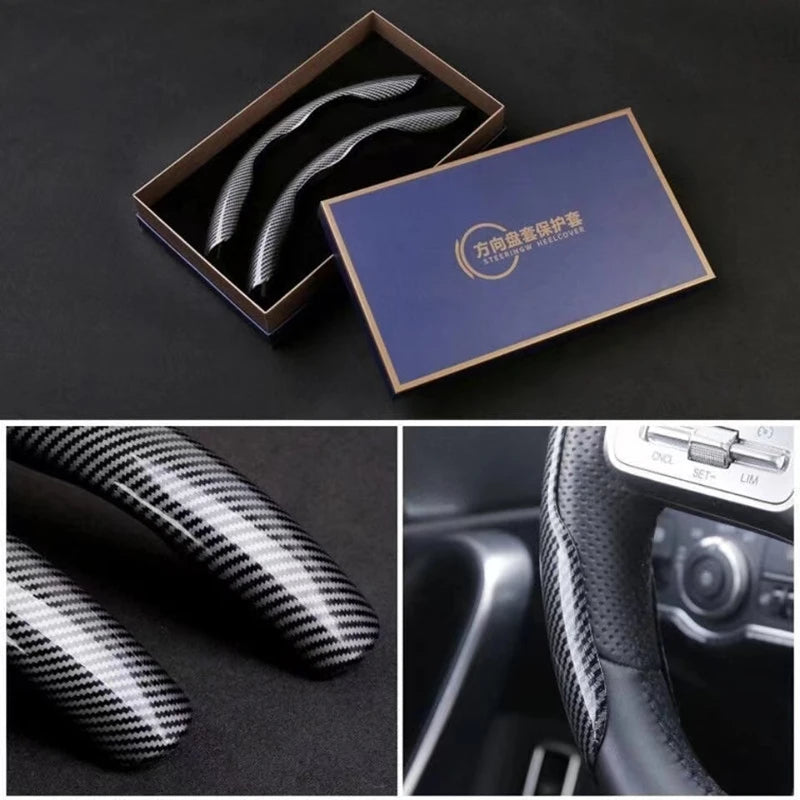 Capa de Volante de Carro Fibra de Carbono