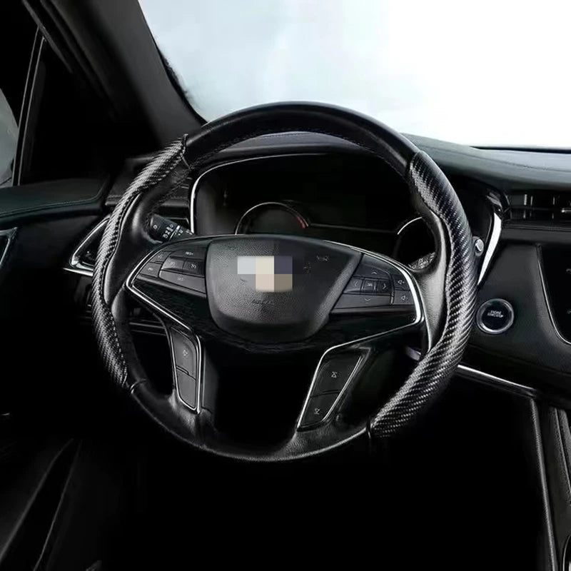 Capa de Volante de Carro Fibra de Carbono