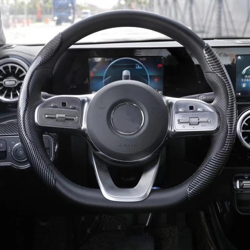 Capa de Volante de Carro Fibra de Carbono