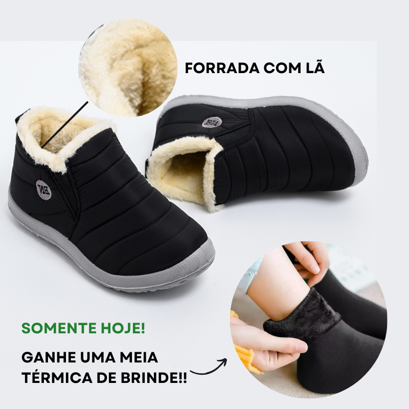 Bota de Inverno a Prova D'água Unissex