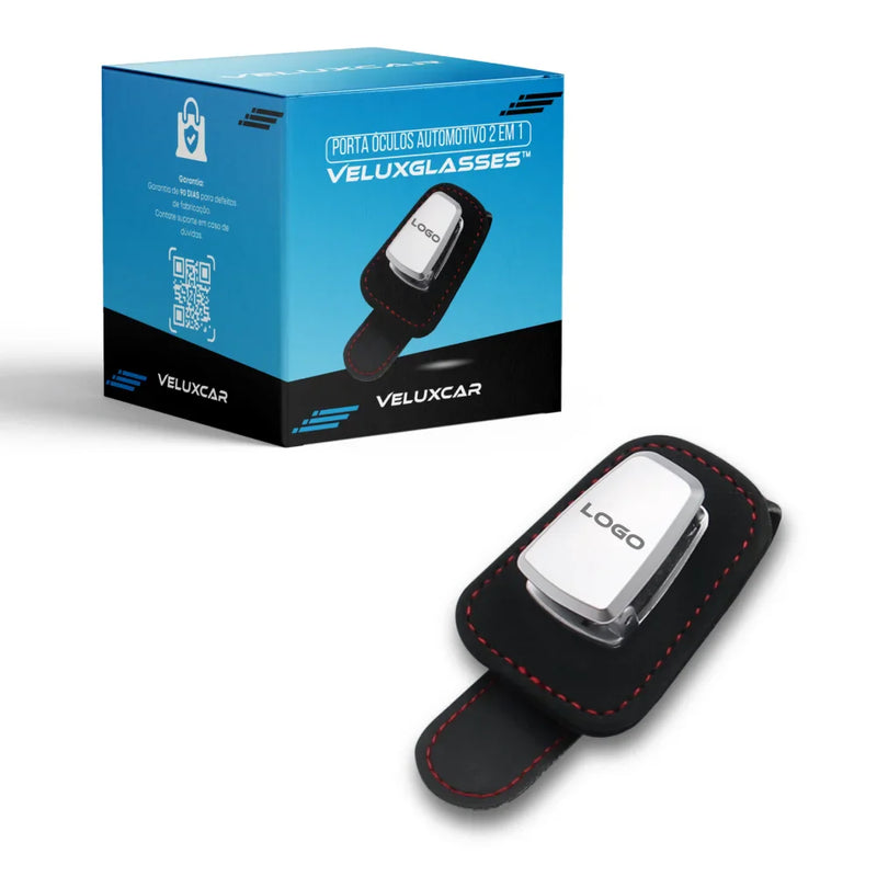 Porta Óculos Automotivo Personalizado - VeluxGlasses™ [COMPRE 1 LEVE 2]