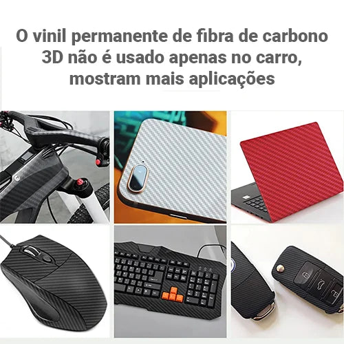 Rolo Adesivo de Fibra de Carbono 3D Anti bolha - Velux CarbonShield™