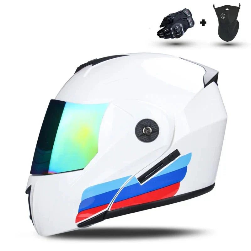 Capacete de Motocicleta com Lente Dupla