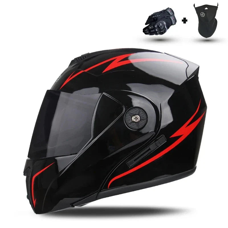 Capacete de Motocicleta com Lente Dupla