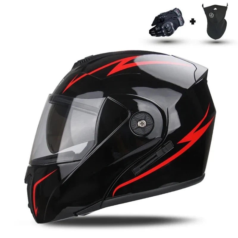 Capacete de Motocicleta com Lente Dupla