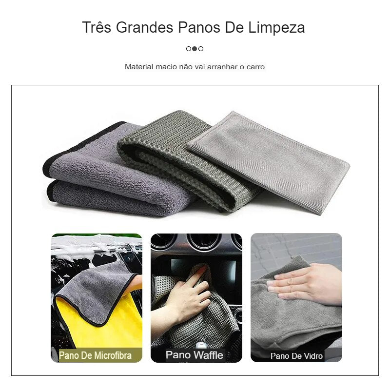 Kit Limpeza Automotiva