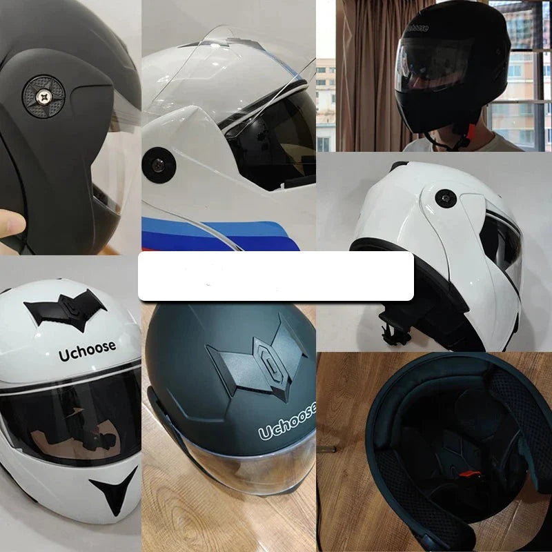 Capacete de Motocicleta com Lente Dupla