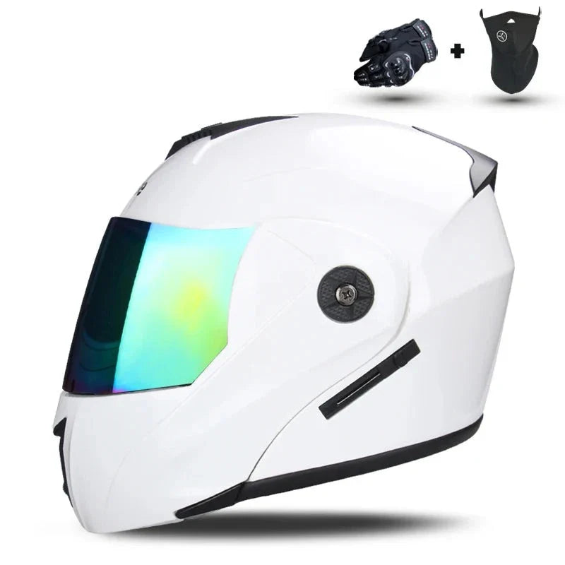 Capacete de Motocicleta com Lente Dupla