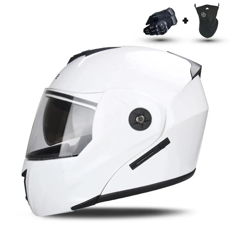 Capacete de Motocicleta com Lente Dupla