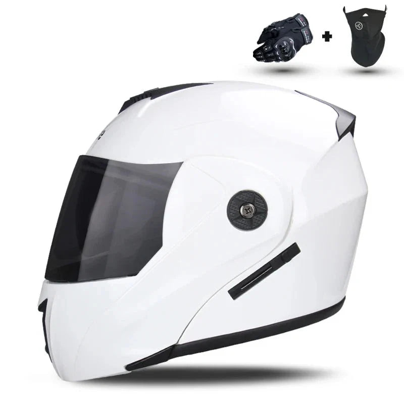 Capacete de Motocicleta com Lente Dupla