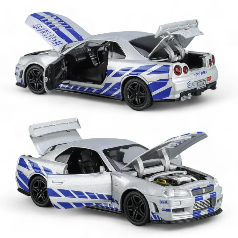 Nissan Skyline GT-R R34 (Velozes e Furiosos Edition) - Escala 1:32