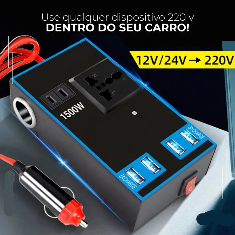 Inversor de Potência para Acendedor de Cigarro Automotivo Multiuso - VeluxInverter™