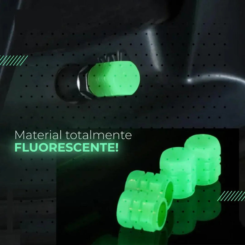 Tampa Fluorescente para Bico de Pneus - VeluxCap™